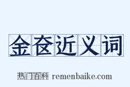 金奁近义词是什么意思的图片